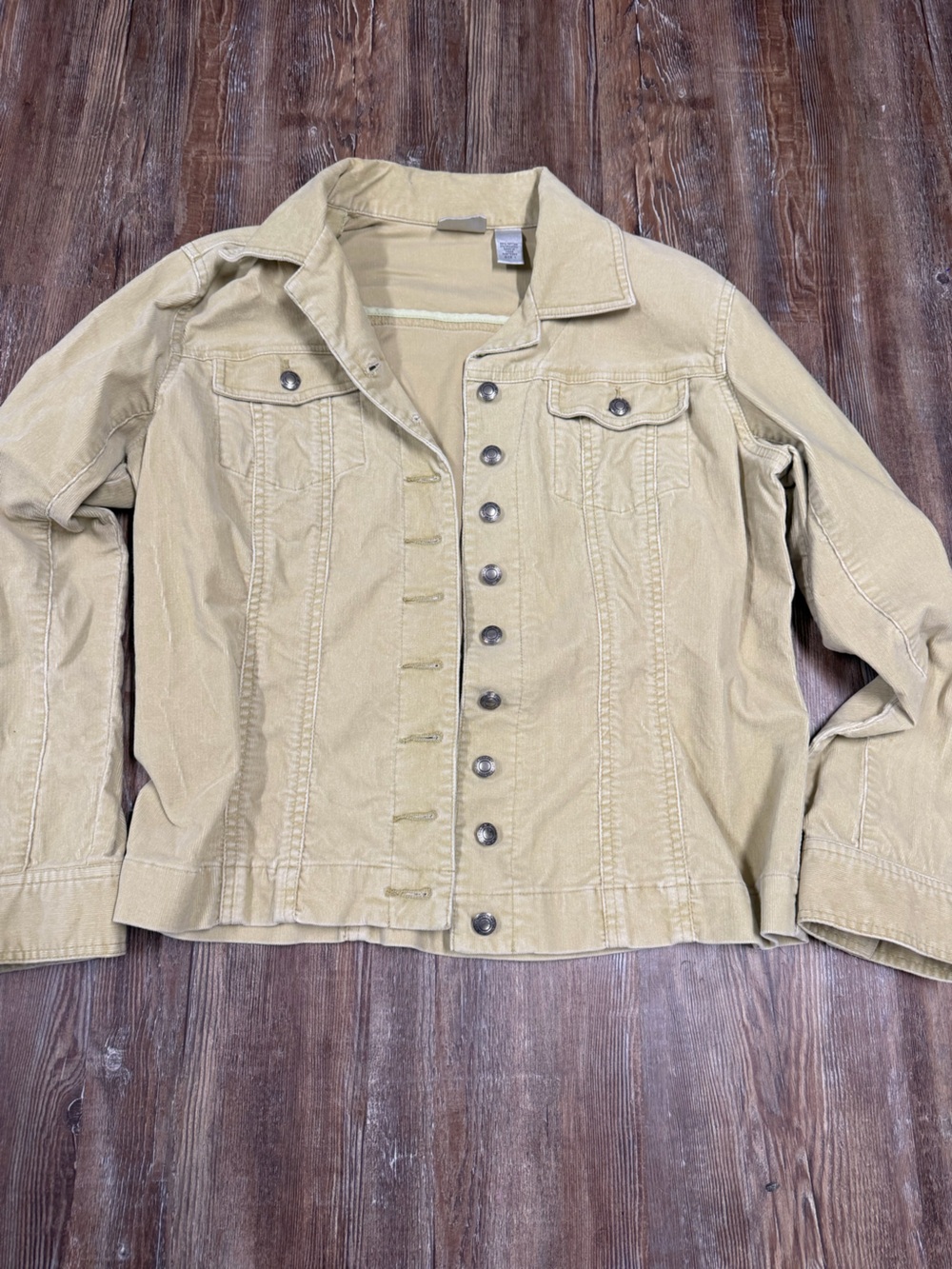 Vintage Y2K Chico's light green corduroy jacket size 1
